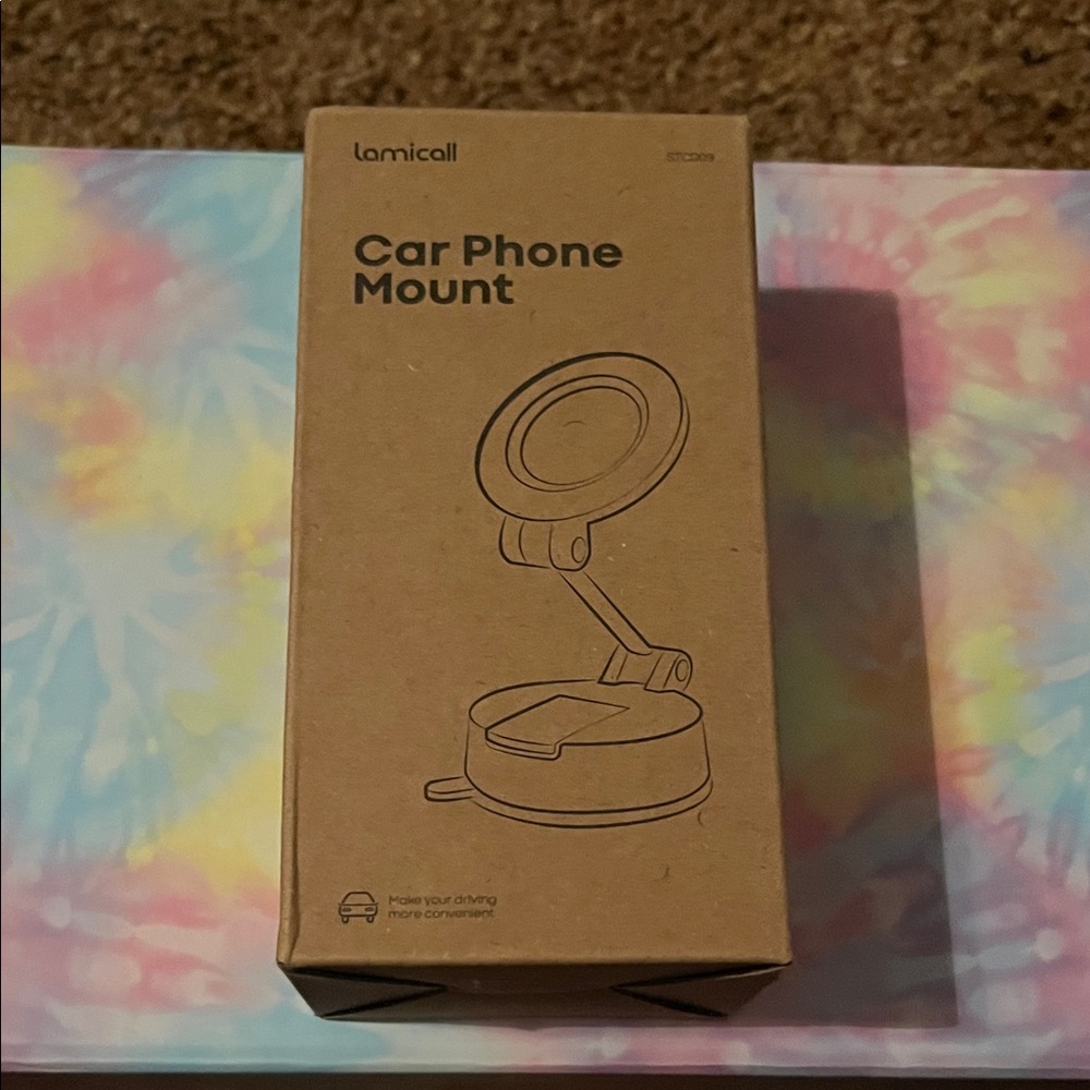Black Car Phone Mount